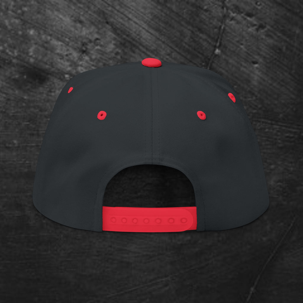 Embroidered Gothic 'BB' Flat Bill Cap