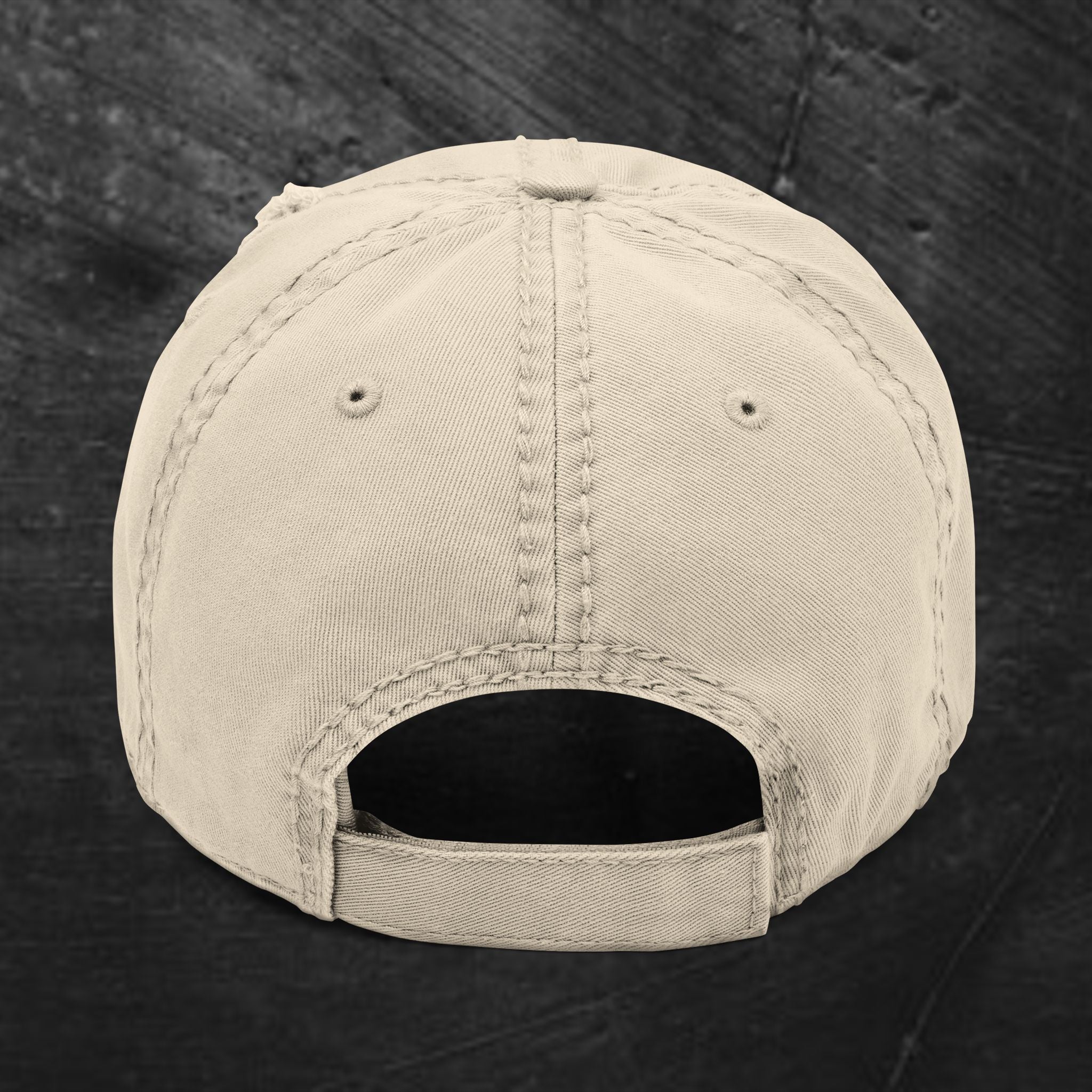 YHWH Embroidered Distressed Dad Hat — Vintage Religious Baseball Cap