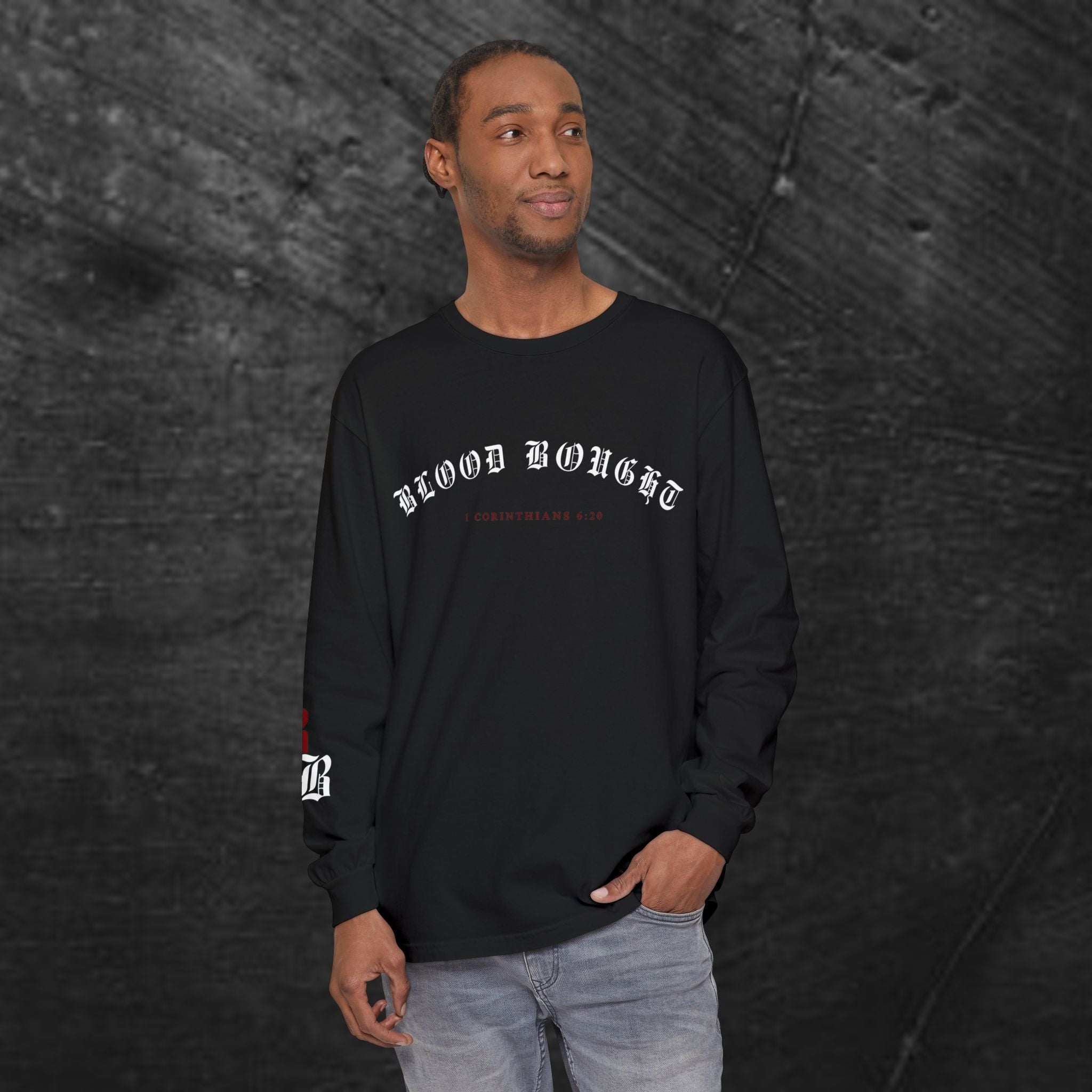 'Blood Bought / Bought At A Price Medium-weight Long Sleeve