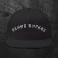 Flat Bill Cap - 'Blood Bought' Embroidered Gothic Snapback Hat