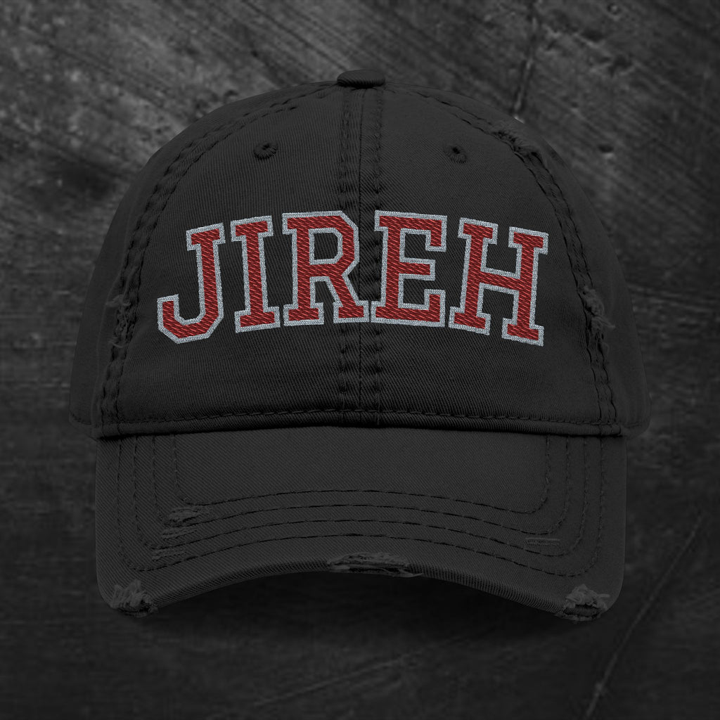 JIREH Embroidered Distressed Hat – Vintage Religious Baseball Cap