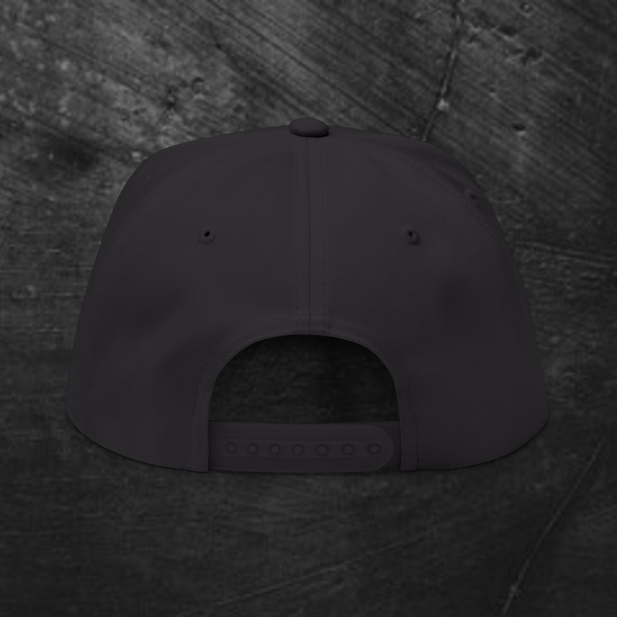 Flat Bill Cap - 'Blood Bought' Embroidered Gothic Snapback Hat