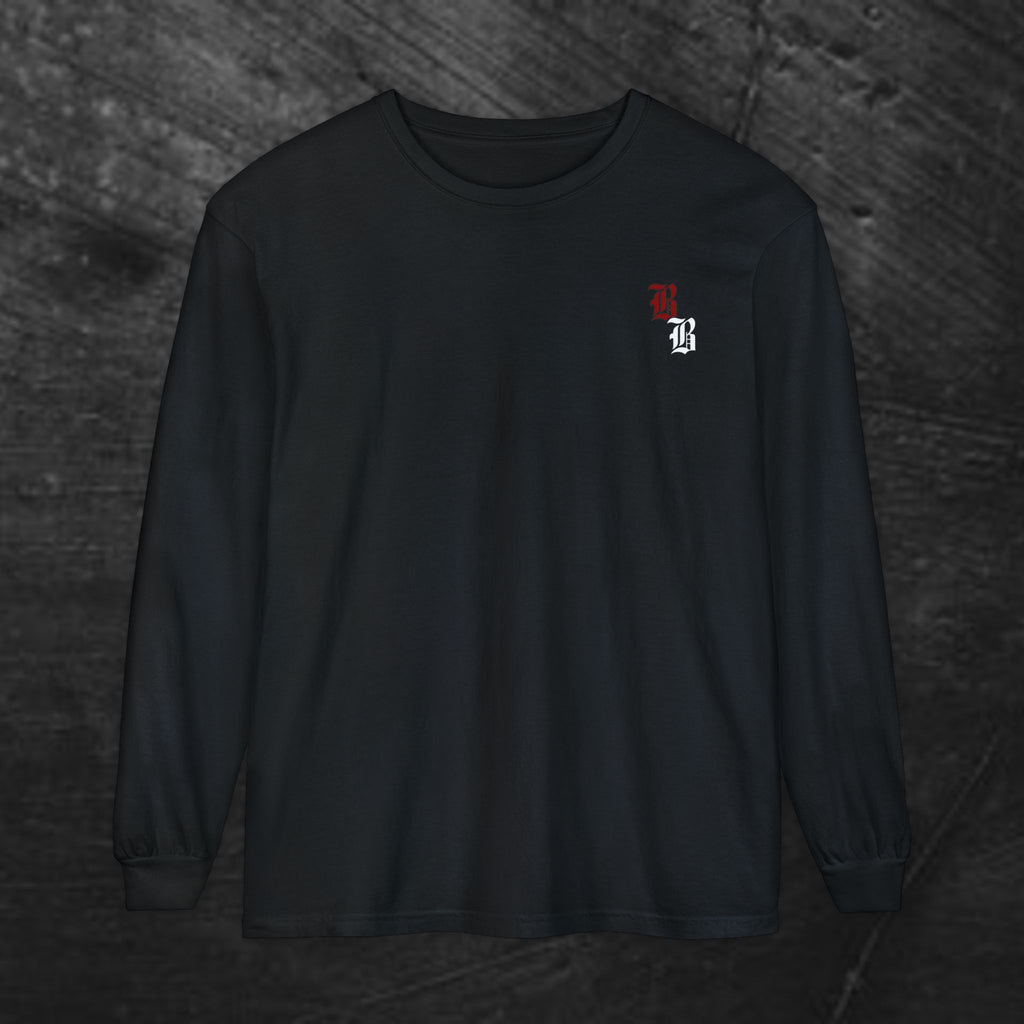 Metanoia Cross Long Sleeve Tee — Gothic Faith Graphic Long Sleeve