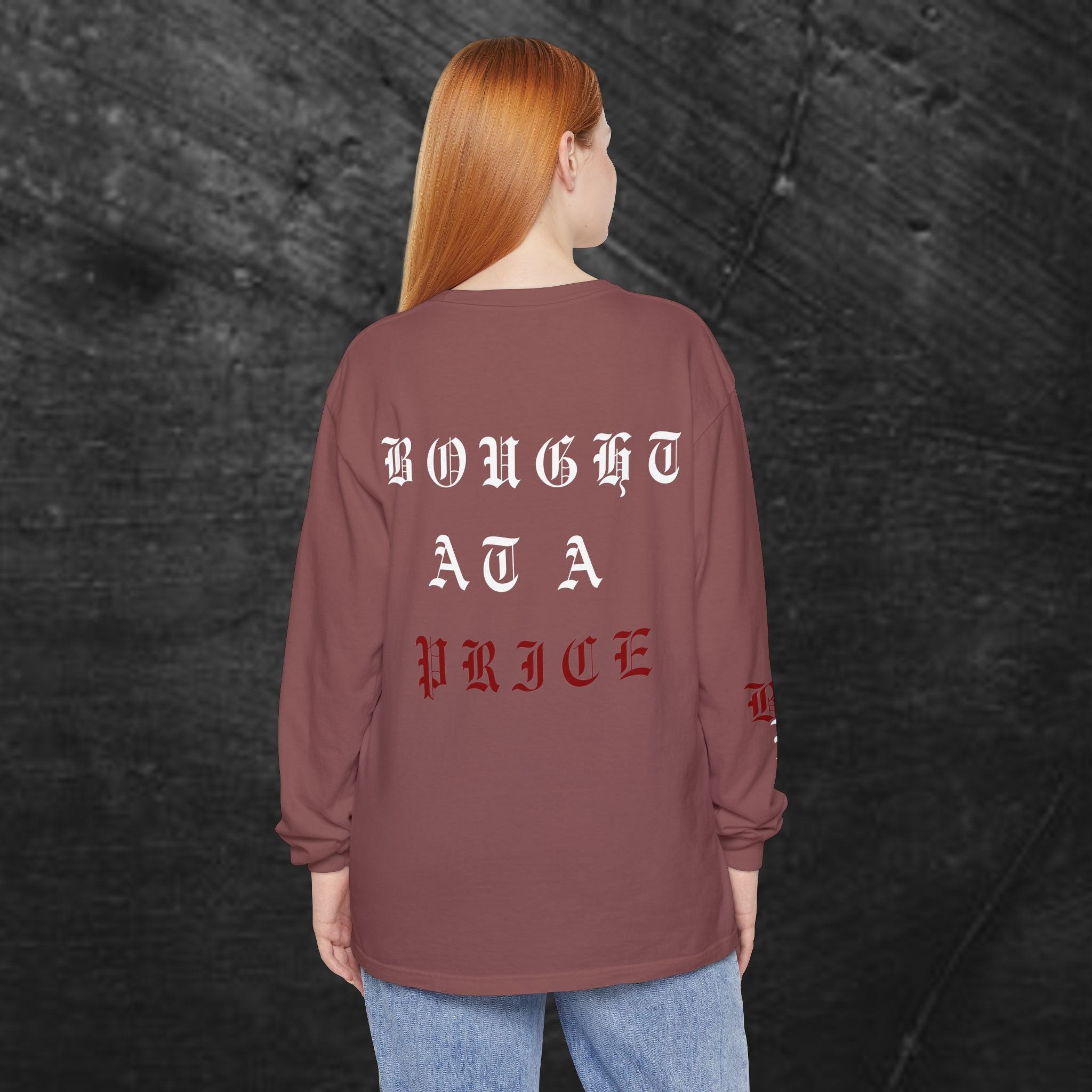 'Blood Bought / Bought At A Price Medium-weight Long Sleeve