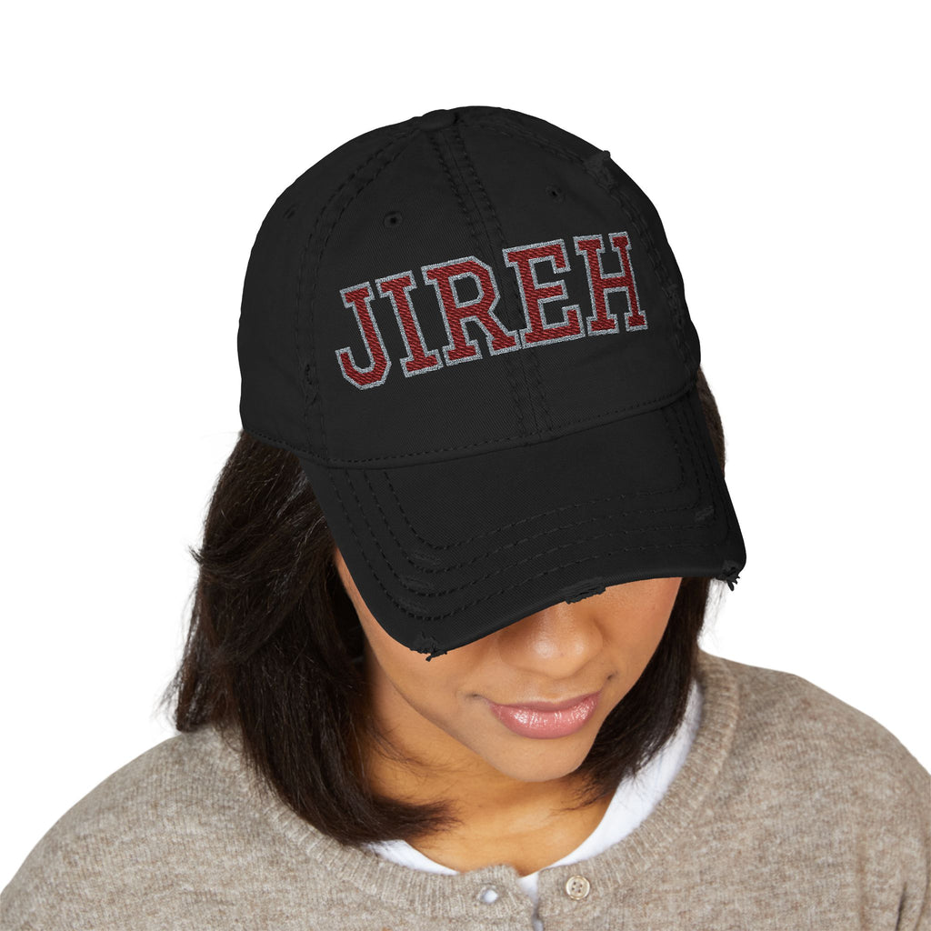 JIREH Embroidered Distressed Hat – Vintage Religious Baseball Cap