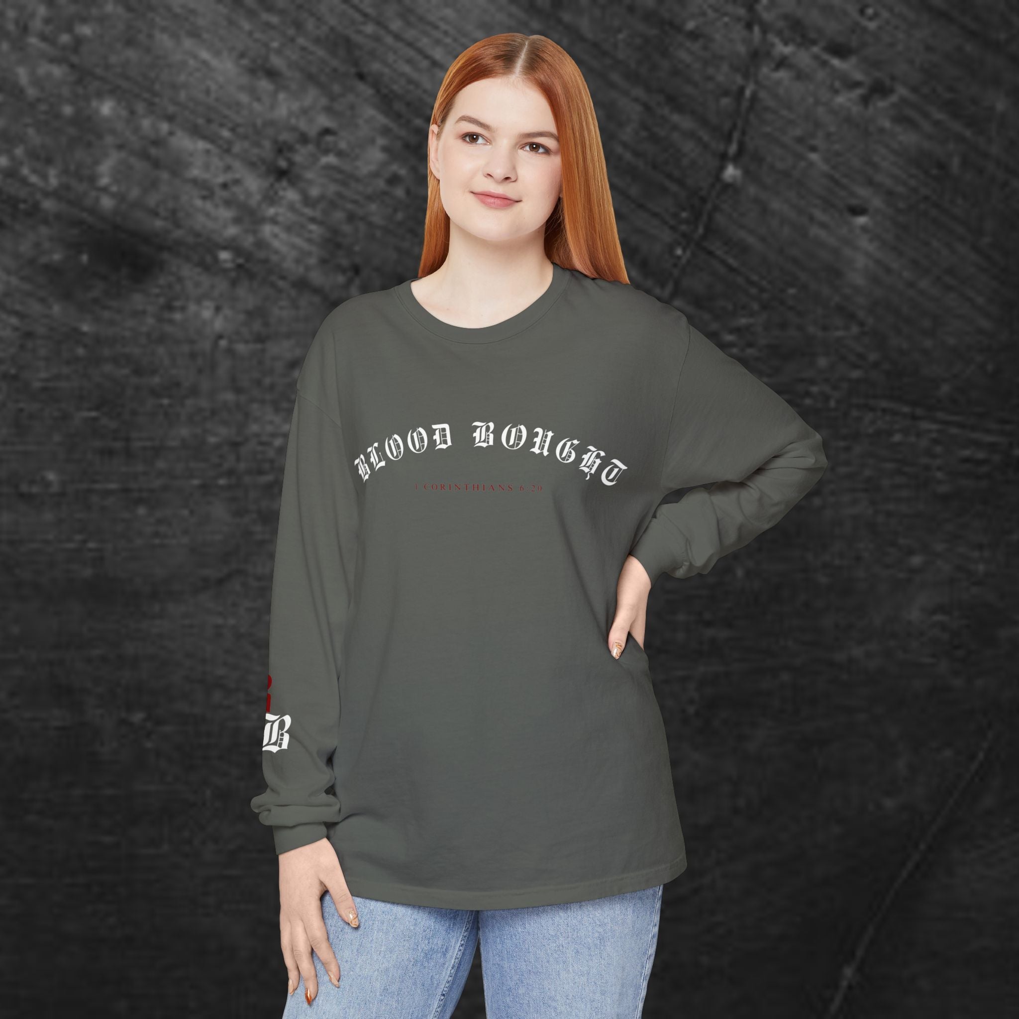 'Blood Bought / Bought At A Price Medium-weight Long Sleeve
