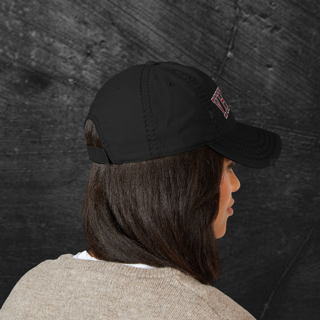 YHWH Embroidered Distressed Dad Hat — Vintage Religious Baseball Cap
