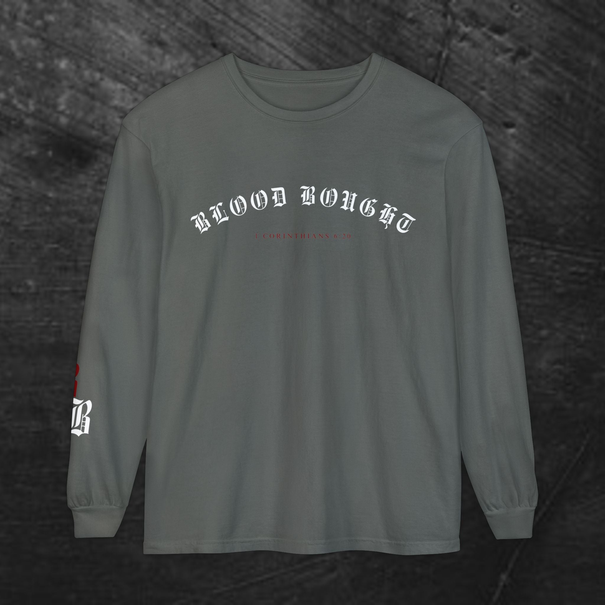 'Blood Bought / Bought At A Price Medium-weight Long Sleeve