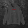 Salvation 'Once. For all.' Cross Hoodie — Christian Faith Graphic Hooded Sweatshirt