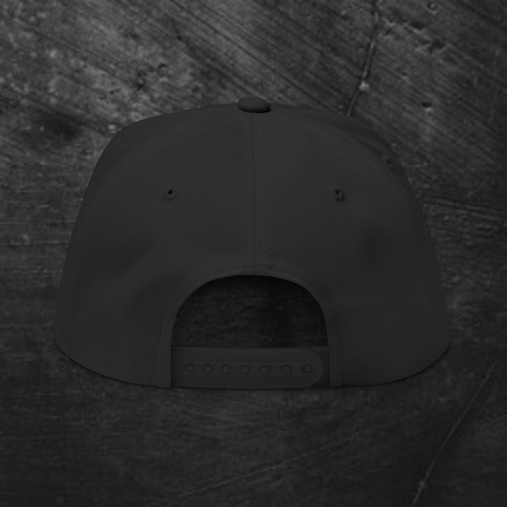 Embroidered Gothic 'BB' Flat Bill Cap
