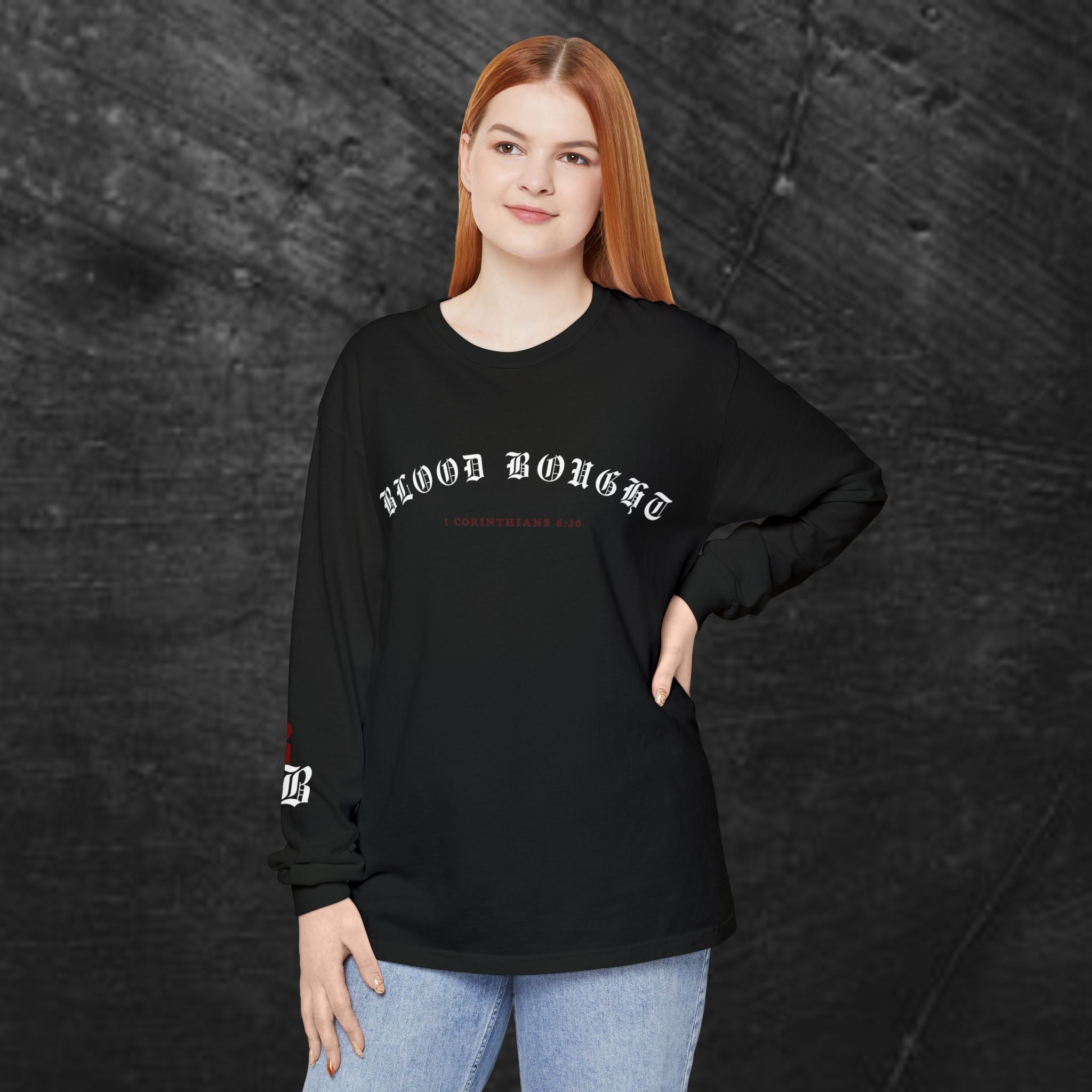 'Blood Bought / Bought At A Price Medium-weight Long Sleeve
