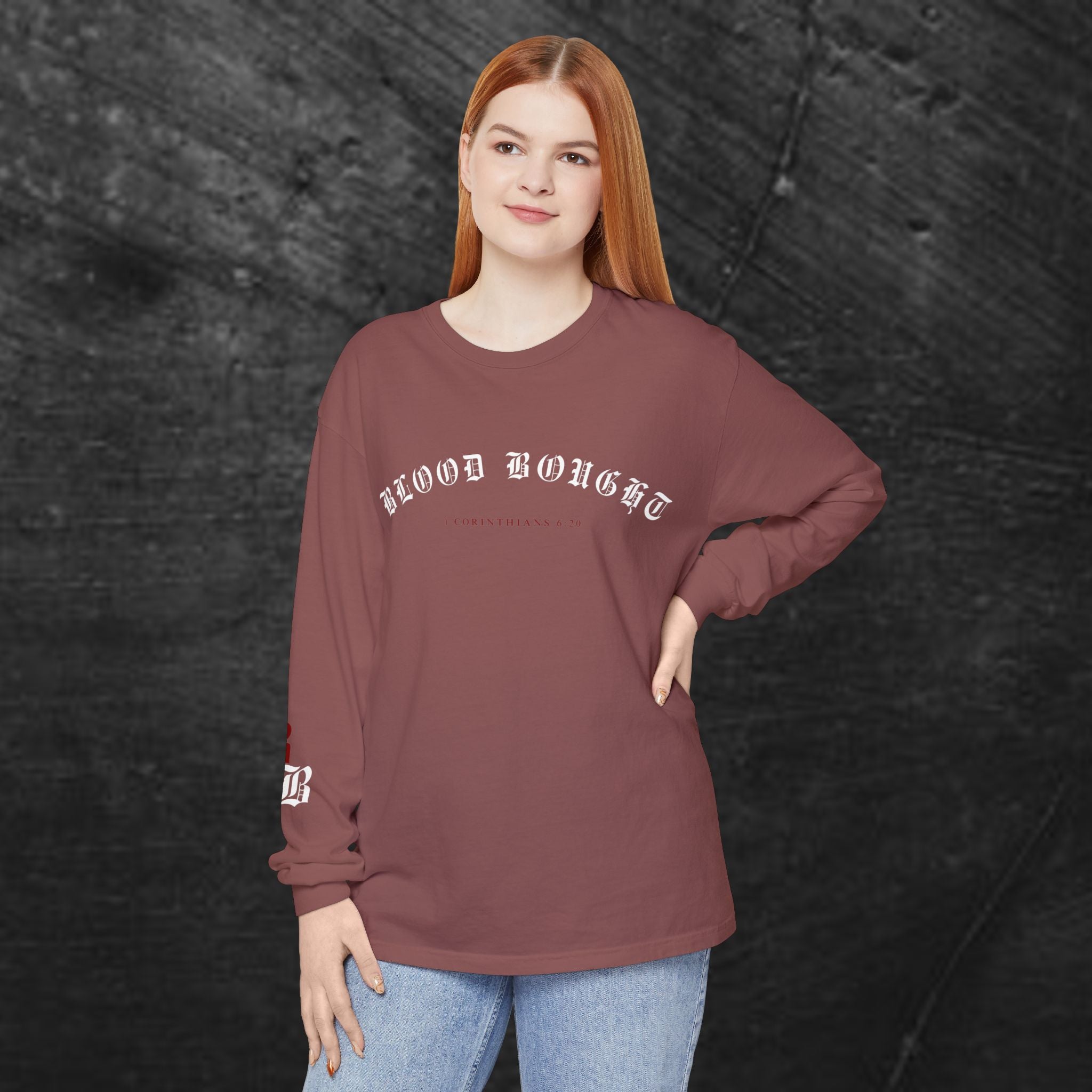 'Blood Bought / Bought At A Price Medium-weight Long Sleeve