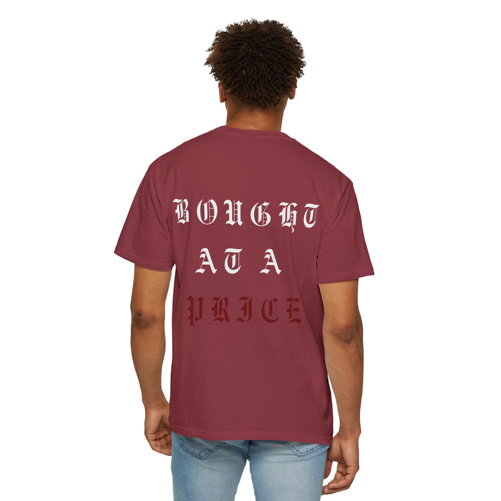 Gothic 'Bought at a Price' Tee - Blood Bought Religious Graphic Tee