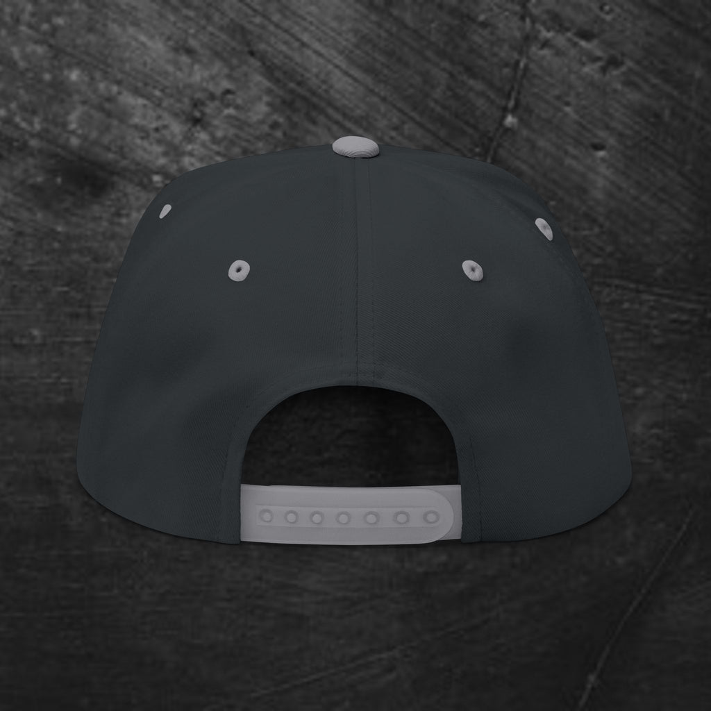 Embroidered Gothic 'BB' Flat Bill Cap