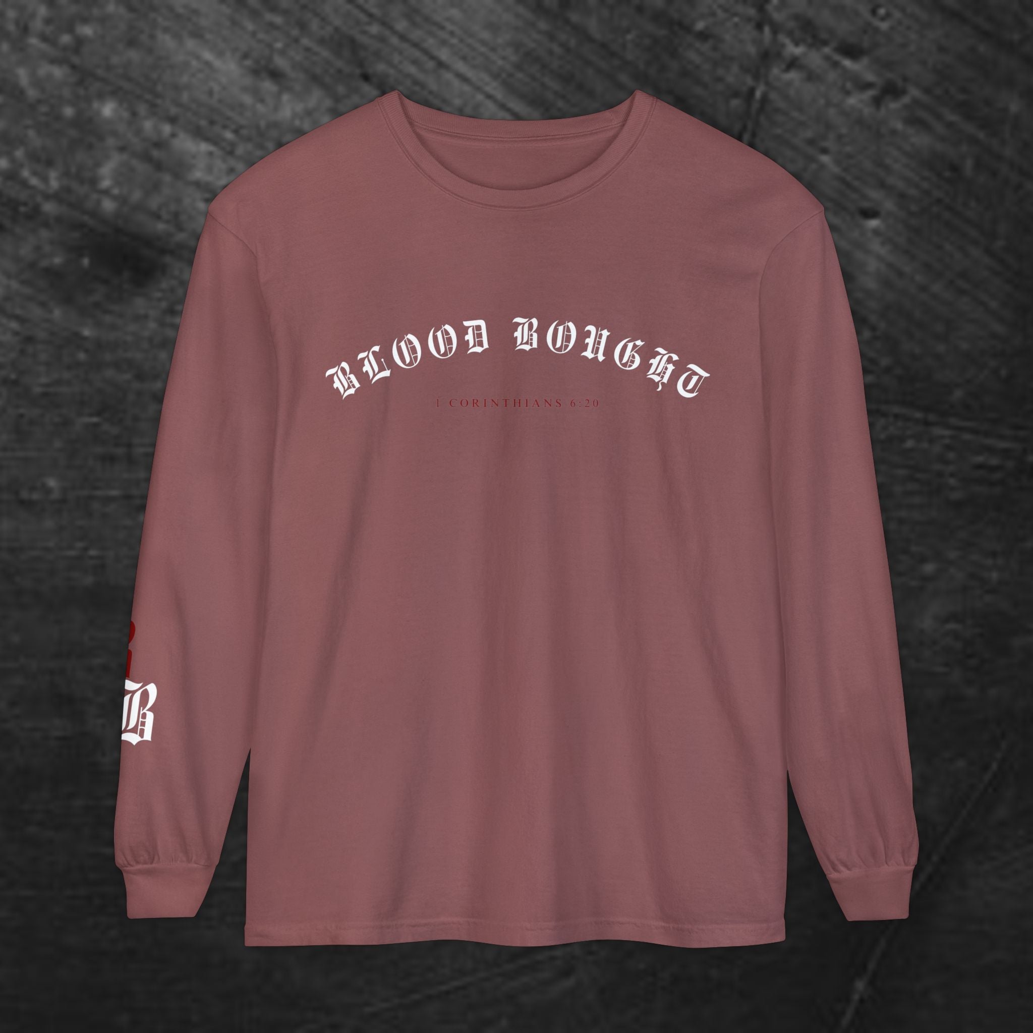 'Blood Bought / Bought At A Price Medium-weight Long Sleeve