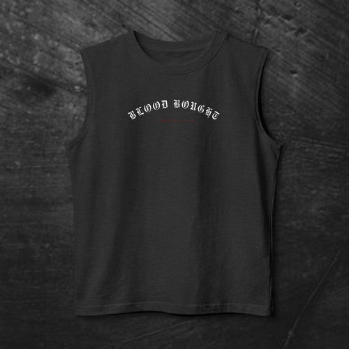 'Blood Bought' Vintage Religious Sleeveless Top