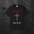 Salvation Cross T-Shirt — 'Once. For All.' Religious Graphic Tee