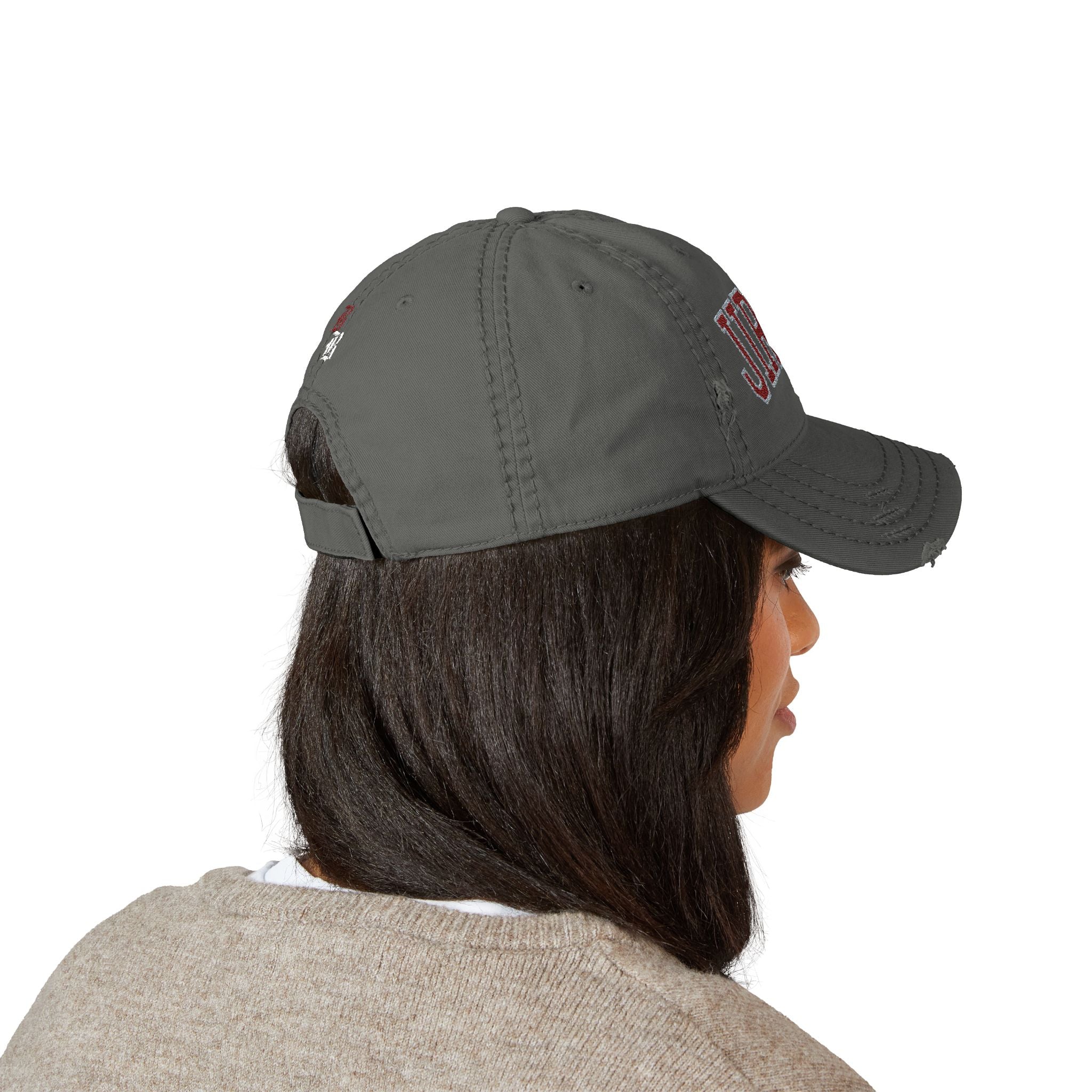 JIREH Embroidered Distressed Hat – Vintage Religious Baseball Cap